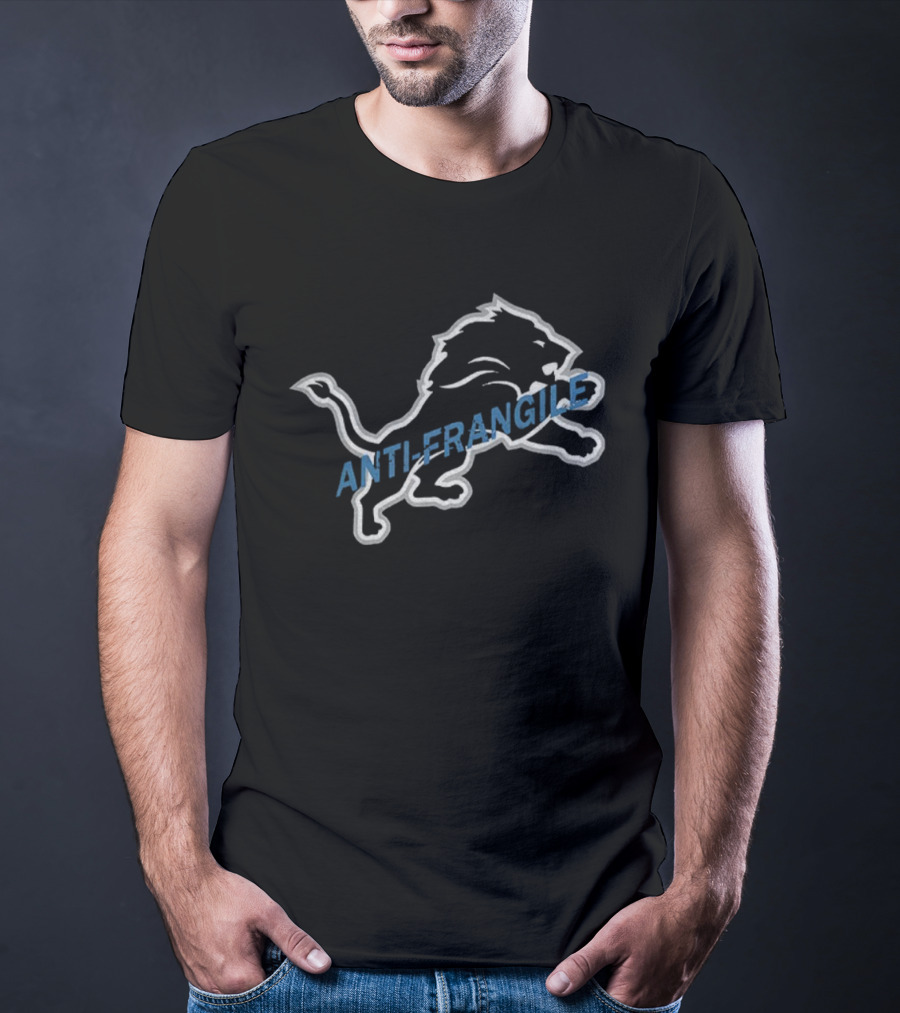 Detroit Lions Anti-Fragile Grit NFL Football T-Shirt