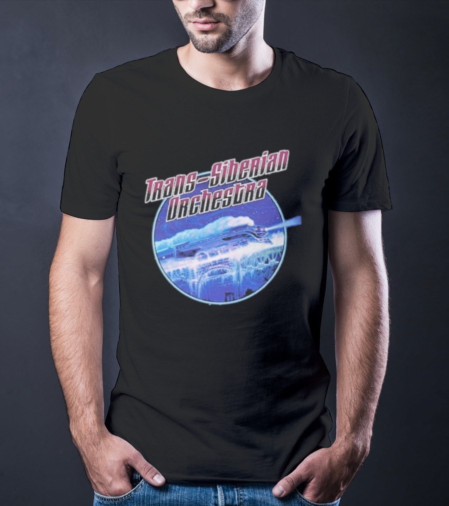 Trans-Siberian Orchestra Winter Train Scene Circle T-Shirt