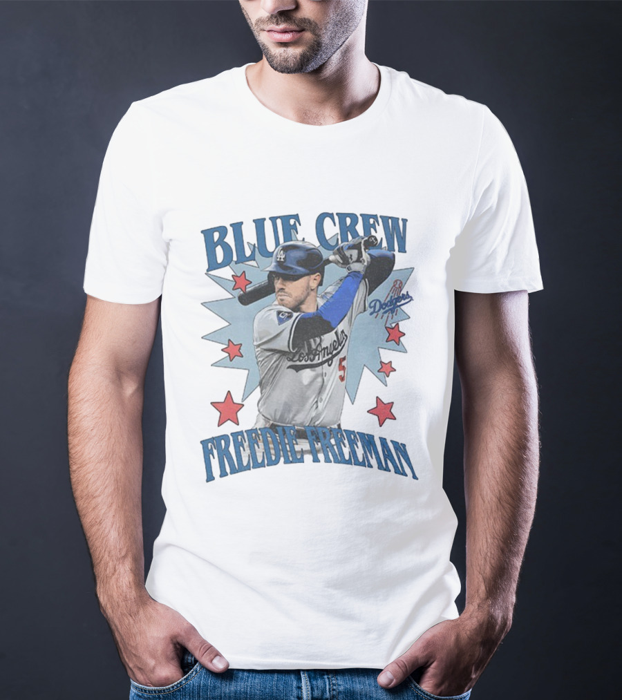 Blue Crew Dodgers Freddie Freeman Los Angeles Baseball Players T-Shirt