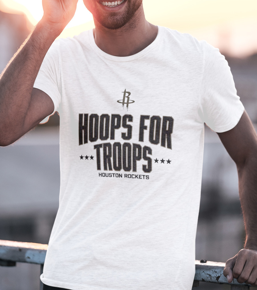 Houston Rockets Hoops For Troops NBA Basketball T-Shirt
