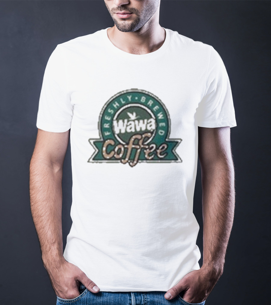 Wawa Freshly Brewed Coffee Logo Emblem T-Shirt