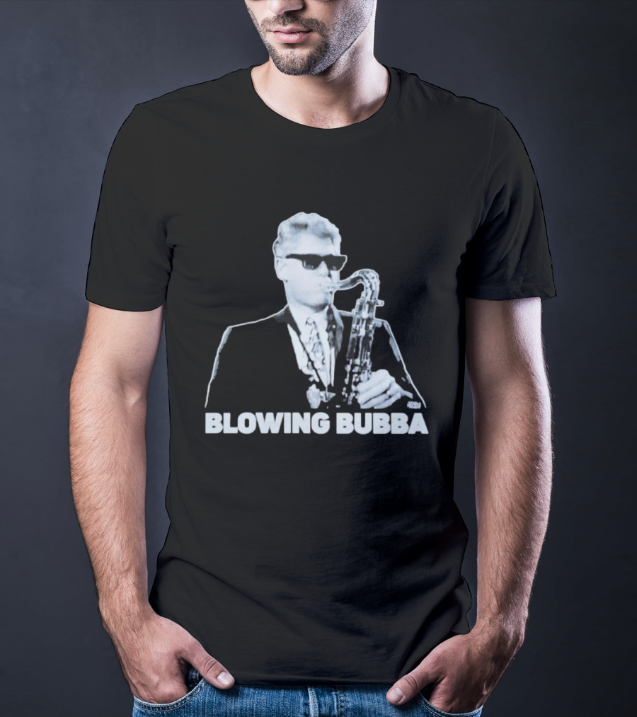 Bubba Diablo Macabre Blowing Bubba Saxophone Retro Style T-Shirt