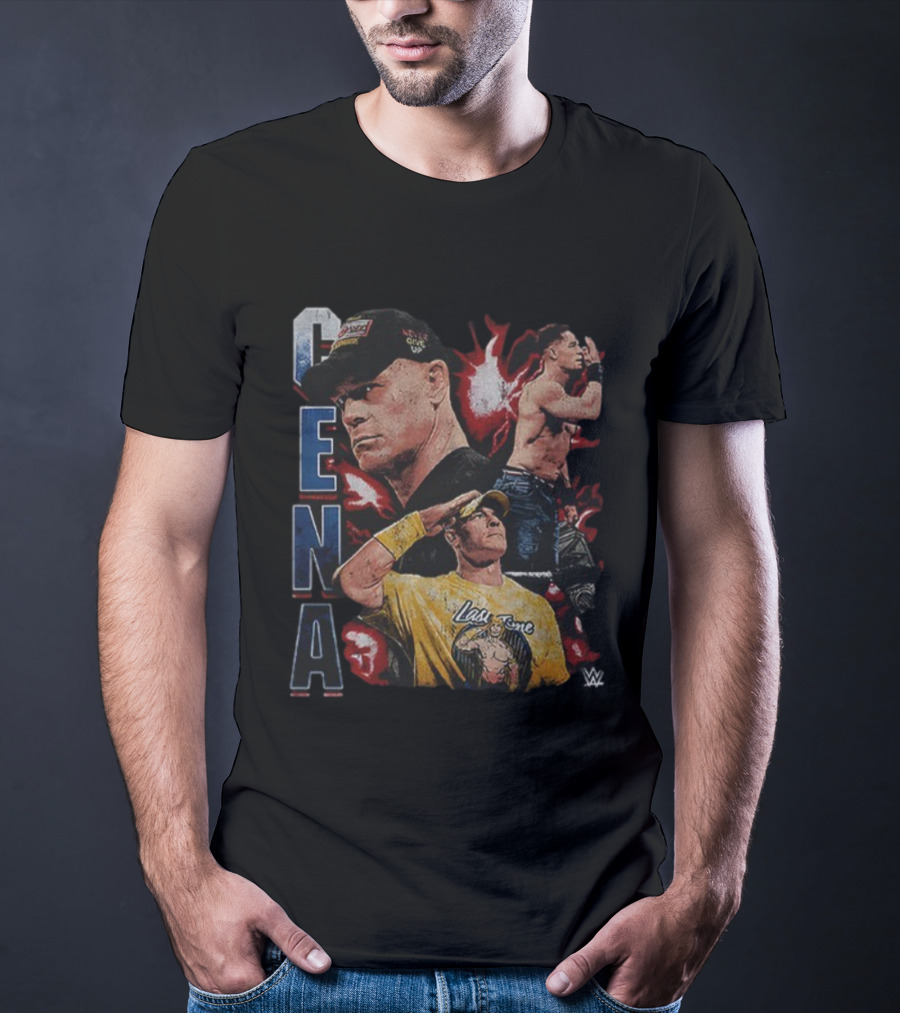 John Cena WWE Never Give Up Hustle Loyalty Respect Last Time T-Shirt