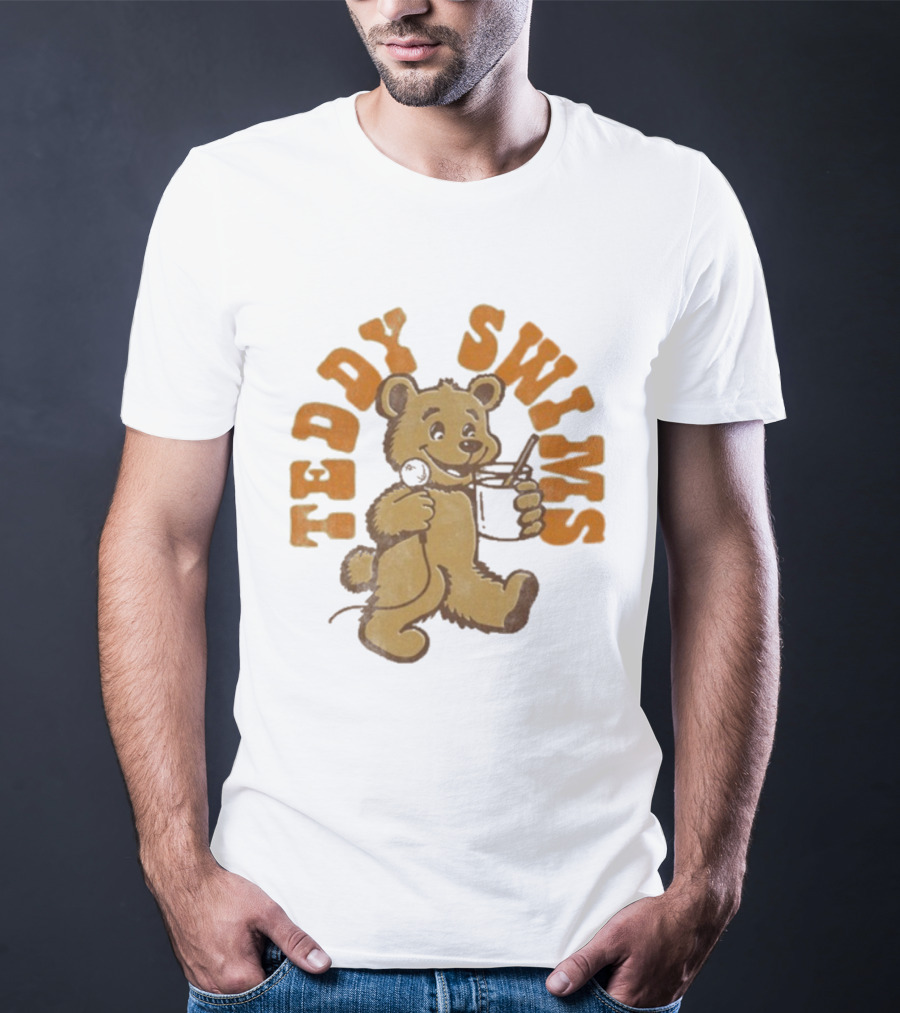 Teddy Swims Milk And Microphone Bear T-Shirt