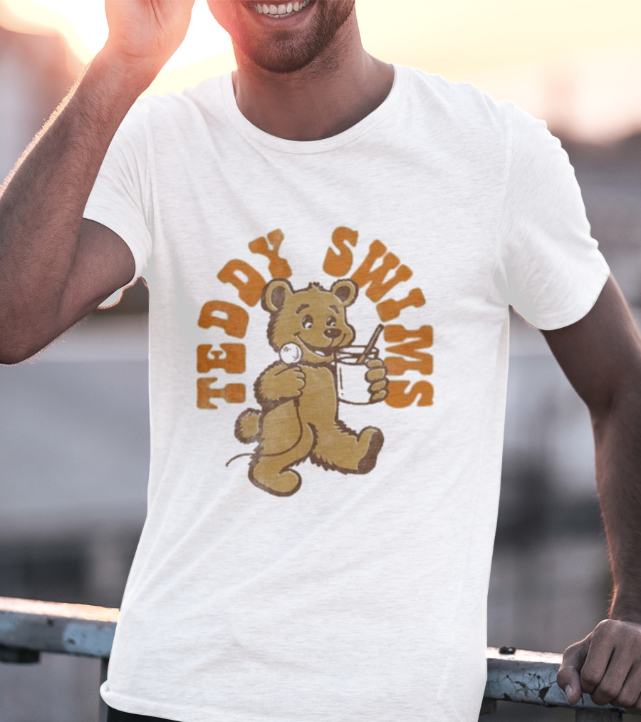Teddy Swims Milk And Microphone Bear T-Shirt