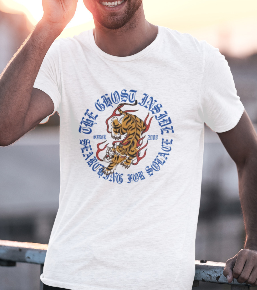 The Ghost Inside Since 2008 Searching For Solace Tiger T-Shirt