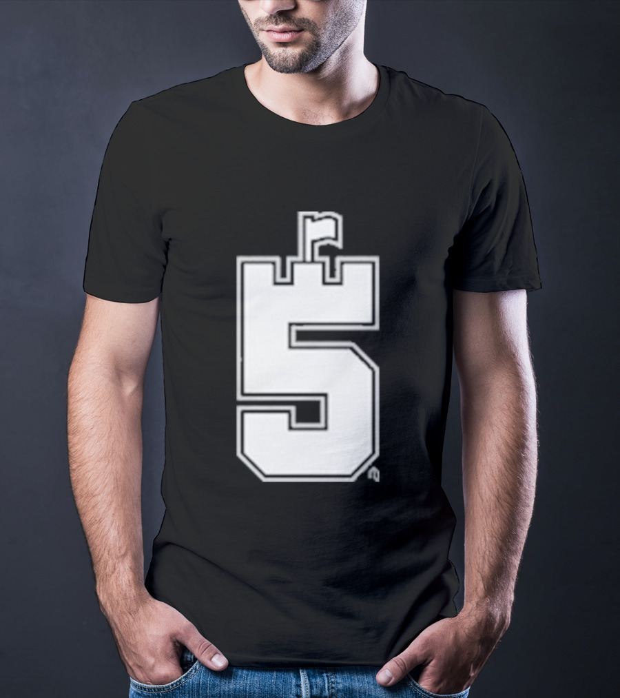 CA5TLE Number 5 Emblem With Flag Quadrant T-Shirt