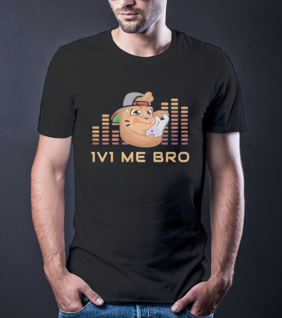``` Chambo 1V1 Me Bro Gaming Challenge With Angry Controller Snack ``` T-Shirt