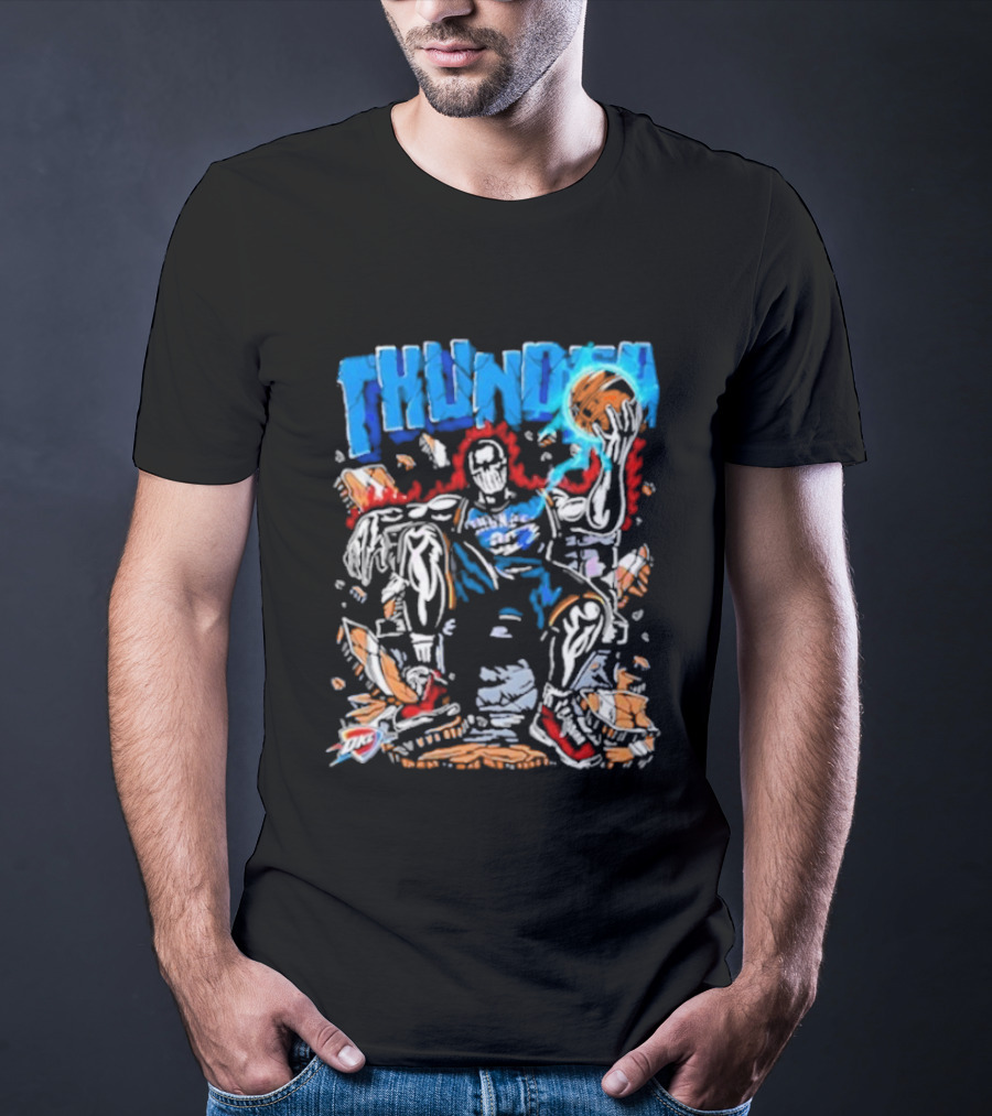 Oklahoma City Thunder Jalen Williams Shutuppls Basketball Art T-Shirt