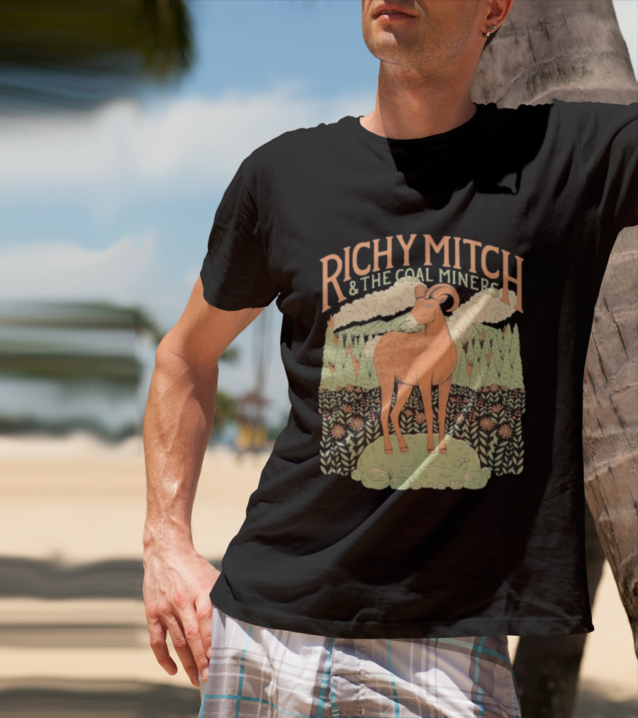Richy Mitch And The Coal Miners Bighorn Goat Forest Scene T-Shirt