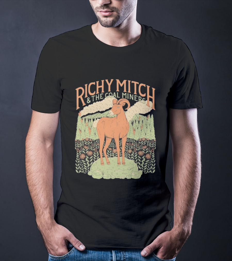 Richy Mitch And The Coal Miners Bighorn Goat Forest Scene T-Shirt