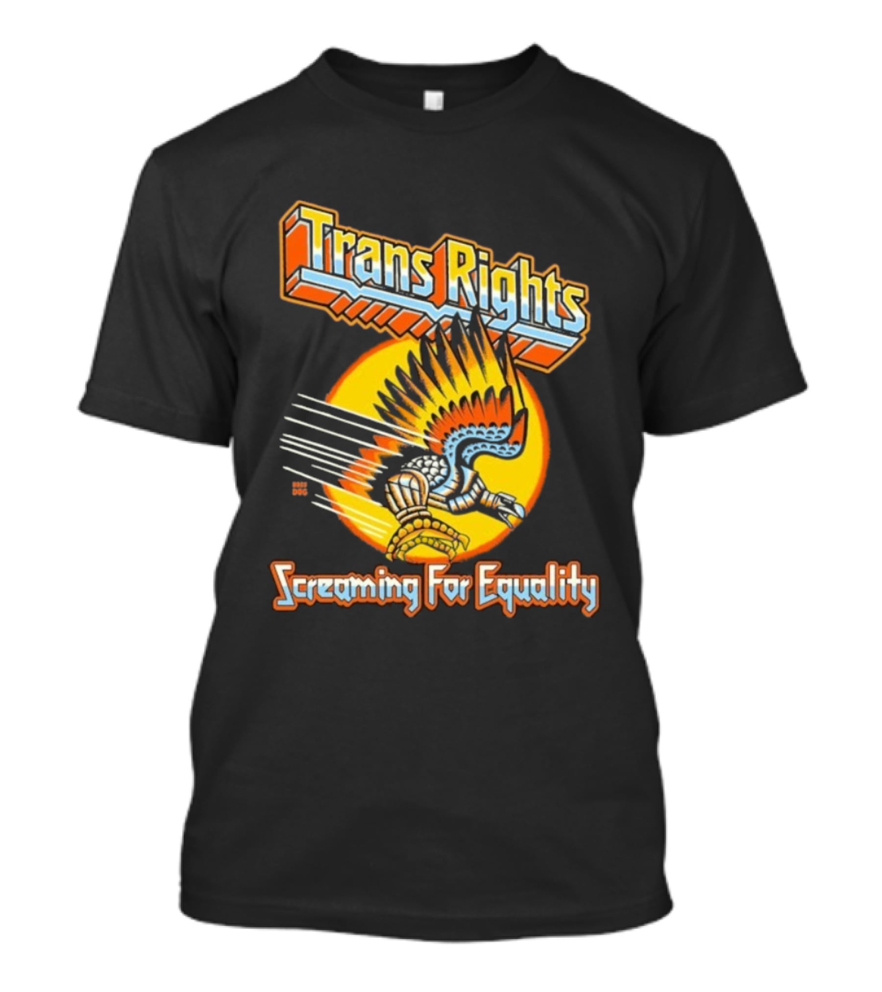 Trans Rights Screaming For Equality Phoenix Wings Empowerment T-Shirt