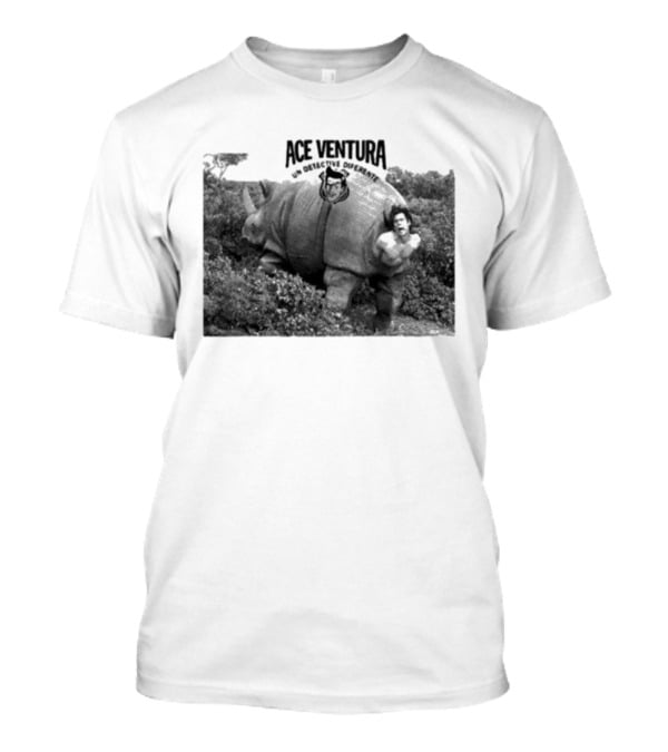 Ace Ventura Un Detective Diferente Rhino Escape Scene T-Shirt