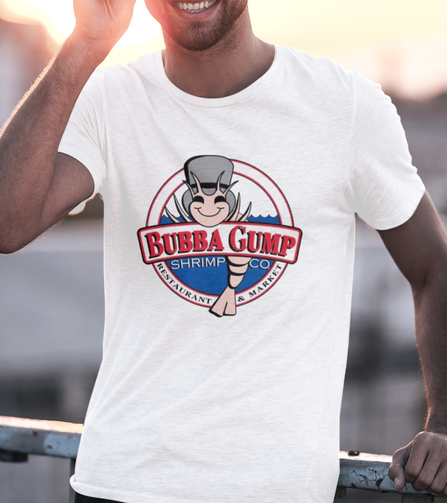 Bubba Gump Shrimp Co Happy Shrimp Iconic Symbol T-Shirt
