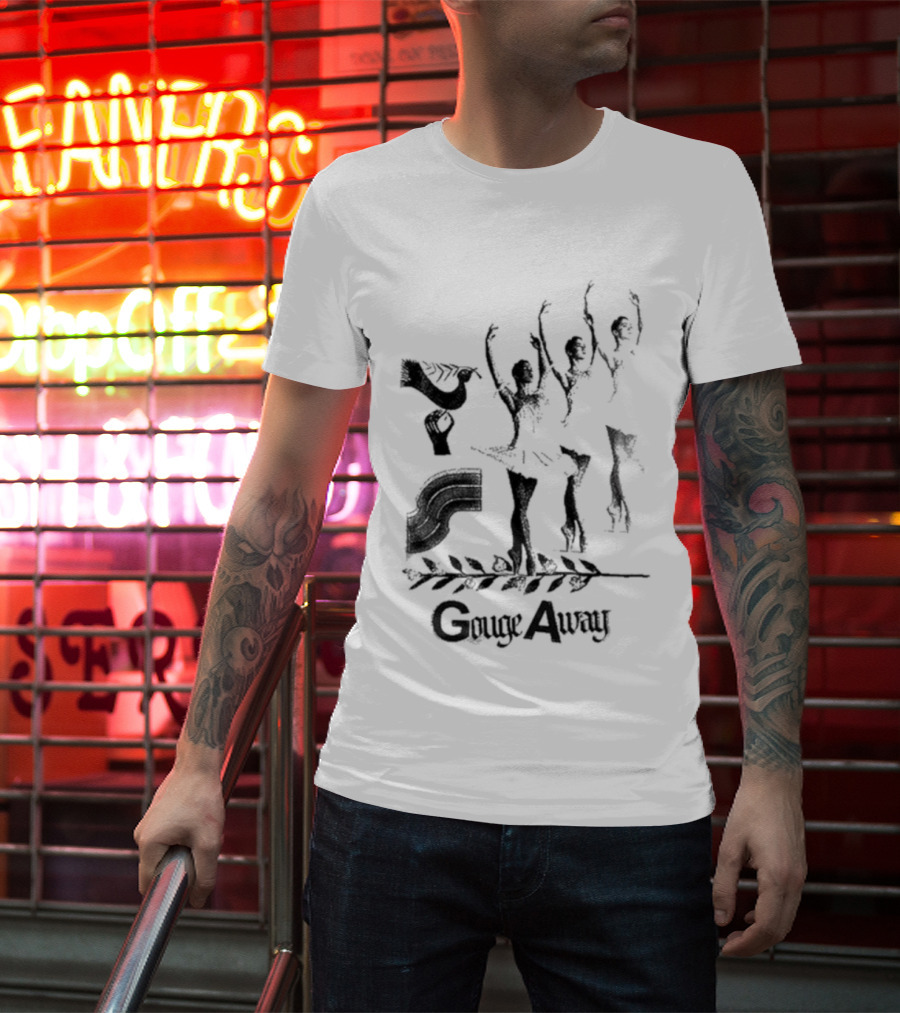 Gouge Away Dance Ballerinas Black Silhouette T-Shirt