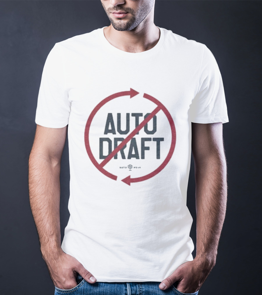 Auto Draft No Circle Arrows Fantasy Sports Fandom T-Shirt