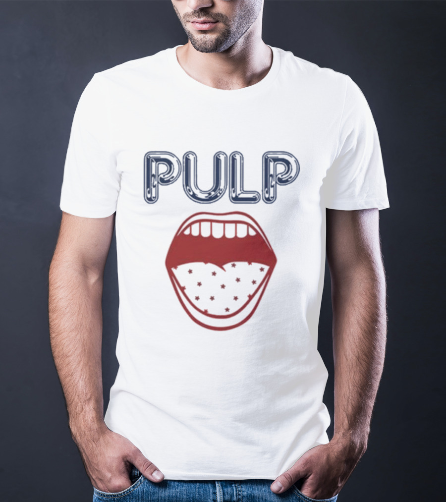 Pulp Us Tour Big Mouth Stars Logo T-Shirt