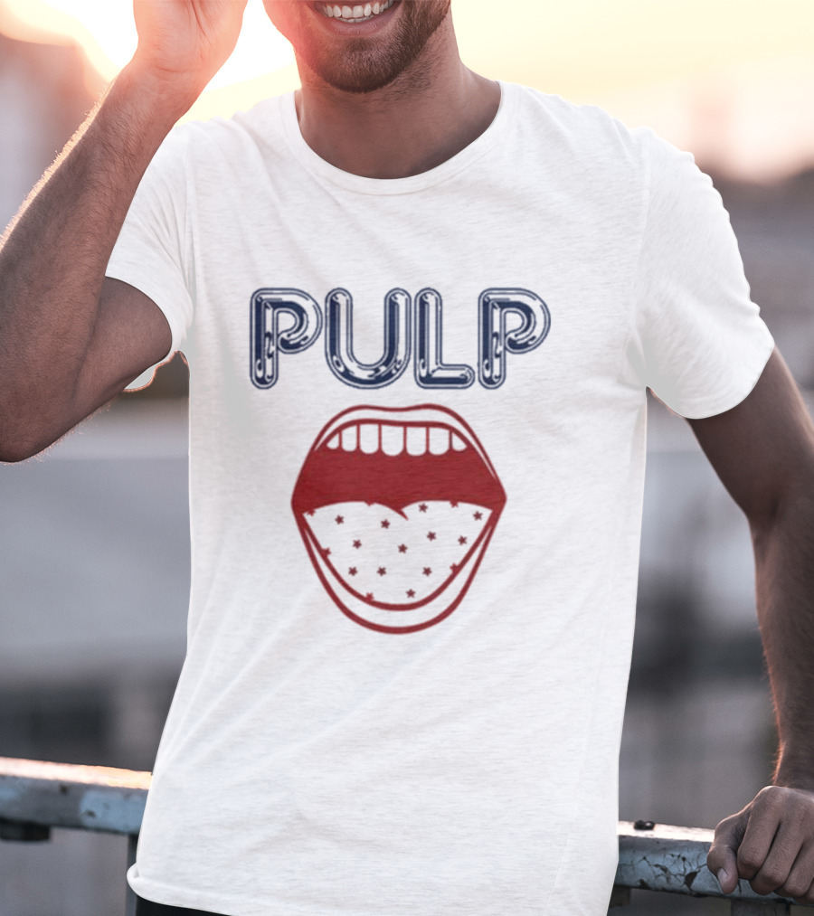 Pulp Us Tour Big Mouth Stars Logo T-Shirt