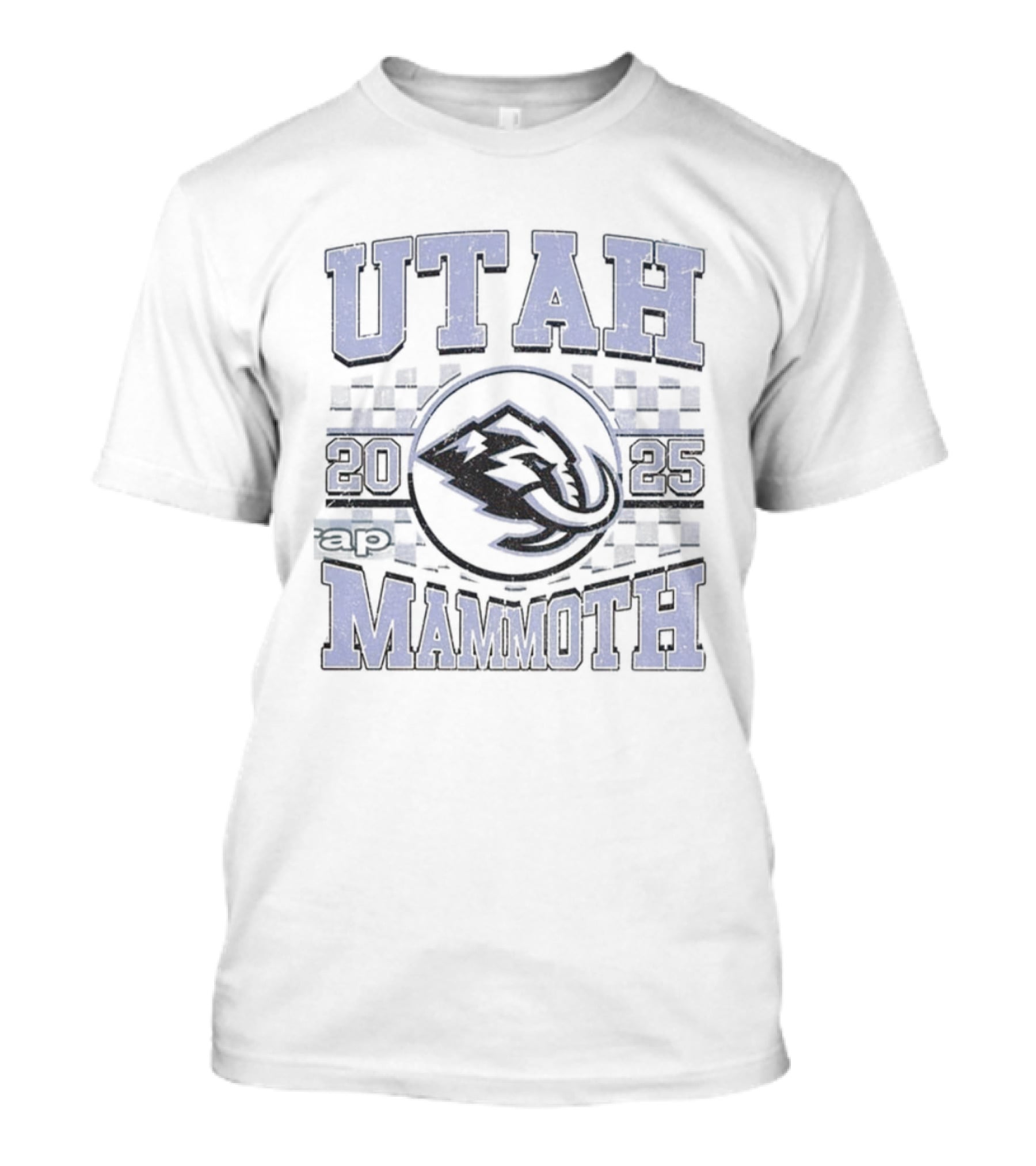 Utah Mammoth 2025 NHL Hockey Team Concept Checkerboard Logo T-Shirt