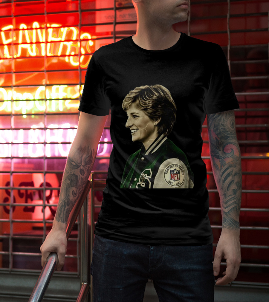 Diana Princess Of Hearts 1961-1997 NFL Philadelphia Eagles T-Shirt