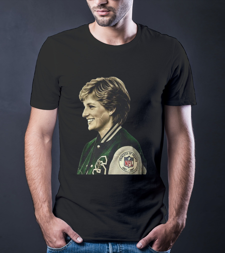 Diana Princess Of Hearts 1961-1997 NFL Philadelphia Eagles T-Shirt