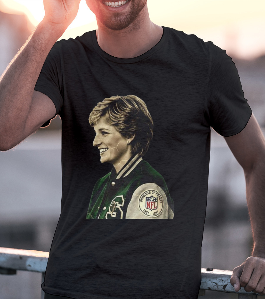 Diana Princess Of Hearts 1961-1997 NFL Philadelphia Eagles T-Shirt