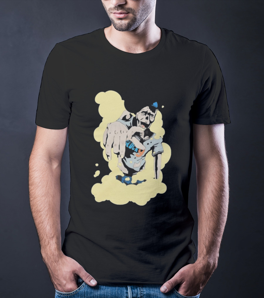 Zombie Apocalypse Glock9 Graphic Smashing Through Smoke T-Shirt