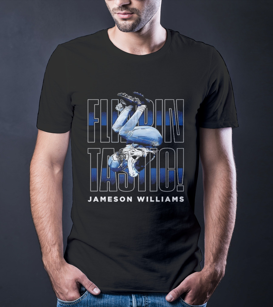 Flippintastic Jameson Williams Detroit Lions T-Shirt