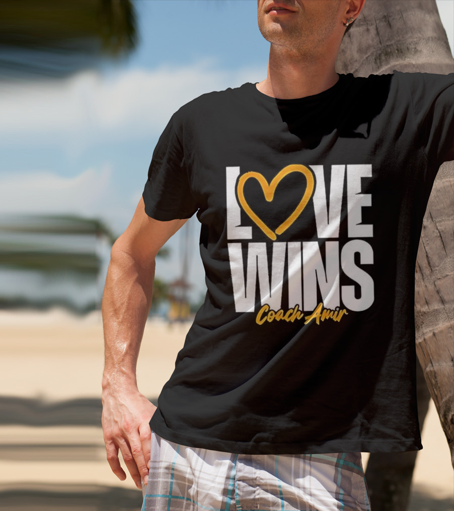 Kennesaw State Owls Love Wins Coach Amir Logo T-Shirt