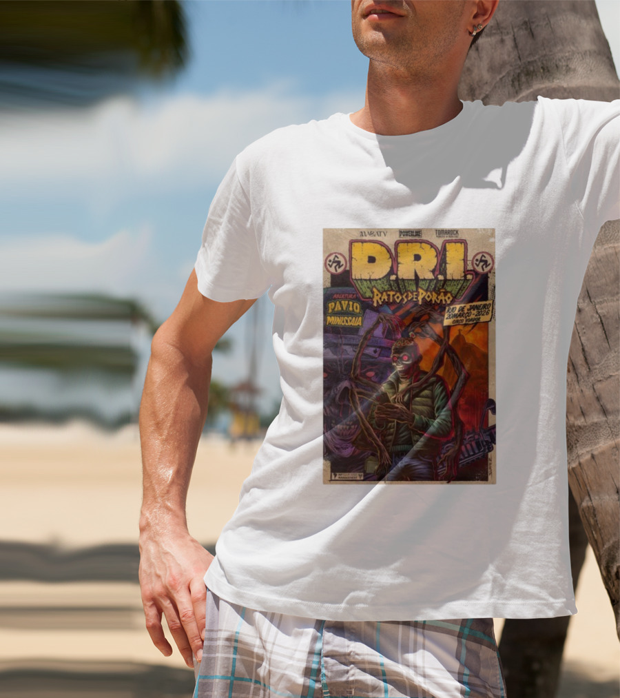 D.R.I Ratos De Porão Rio De Janeiro Zumbargo 2026 Circo Voador T-Shirt
