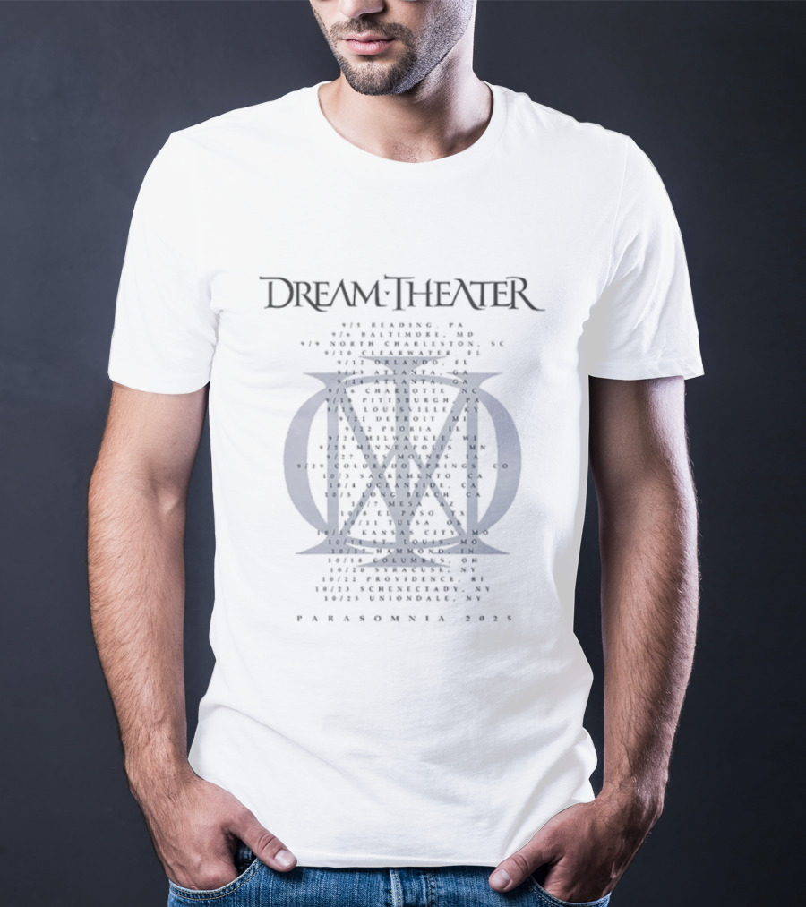 Dream Theater A Change Of Seasons Tour 2025 Parasomnia Dates And Logo T-Shirt