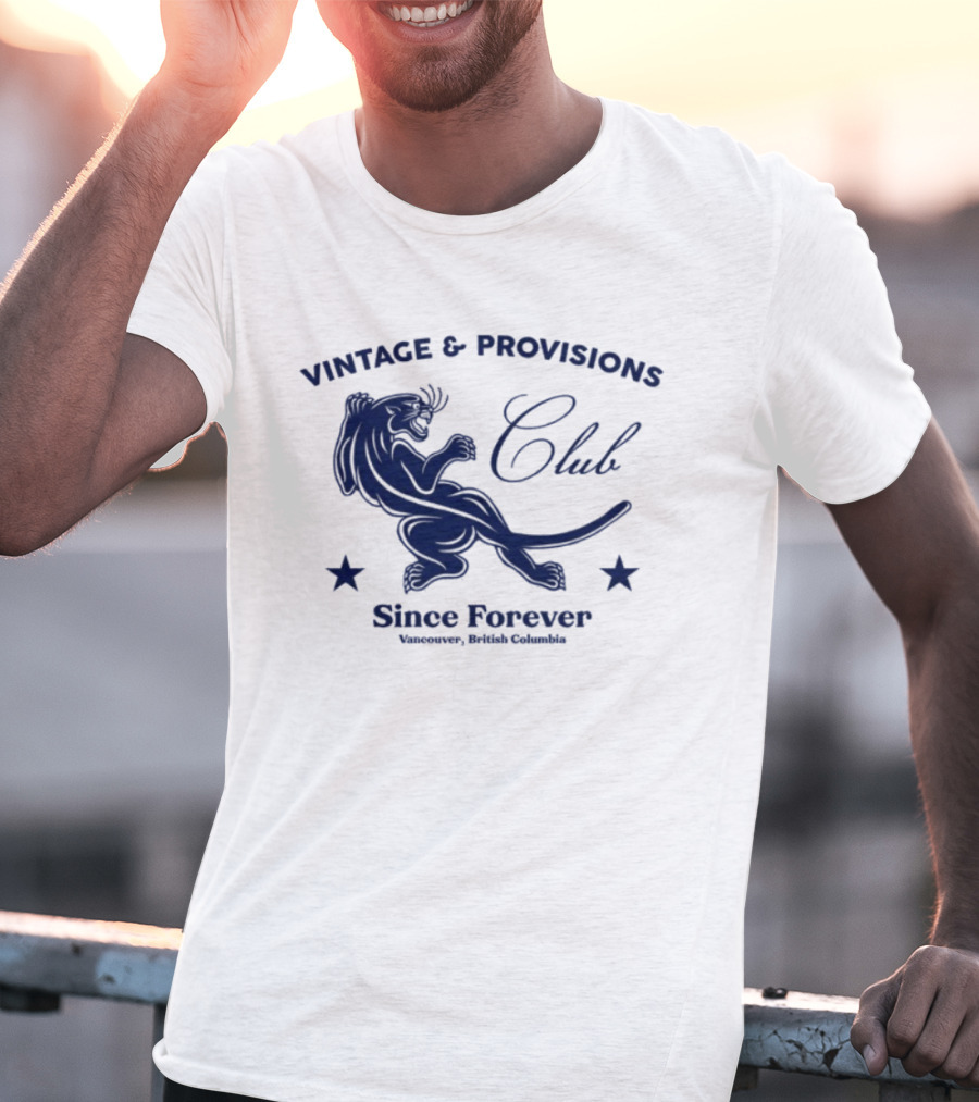 Vintage Provisions Club Since Forever Vancouver British Columbia Panther T-Shirt