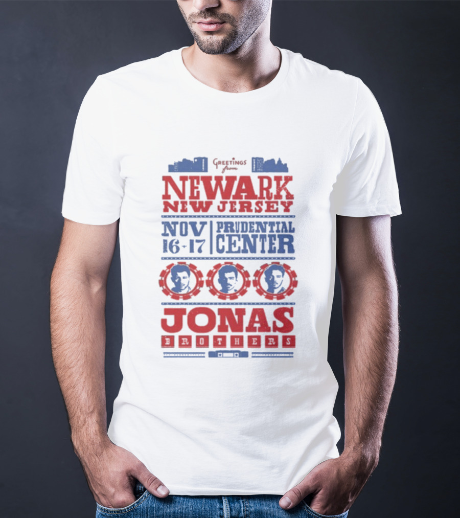 Jonas Brothers Newark Prudential Center Nov 16-17 2025 T-Shirt