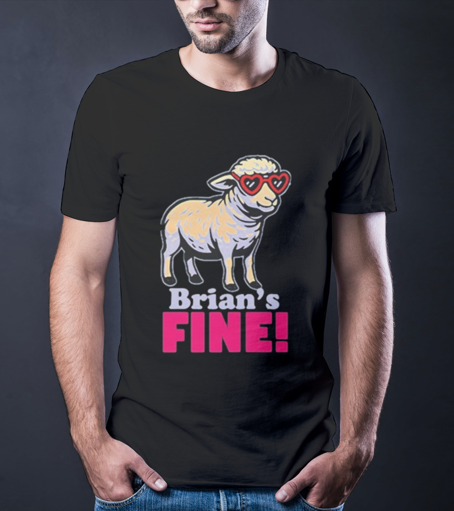 Mitchell Coombs Brian's Fine Lamb Heart Sunglasses T-Shirt