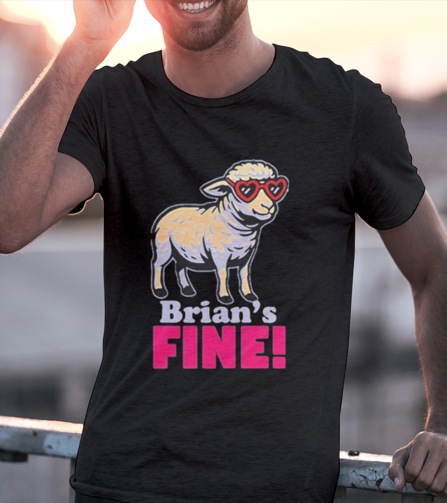 Mitchell Coombs Brian's Fine Lamb Heart Sunglasses T-Shirt