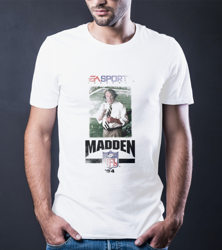 EA Sports Madden NFL 94 Retro Vintage Iconic Coach Video Game Merch T-Shirt