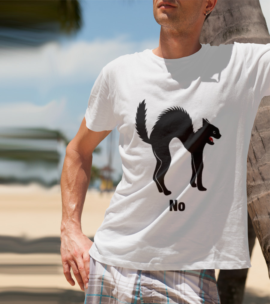 Jim’ll Paint It Black Cat No Red Tongue T-Shirt