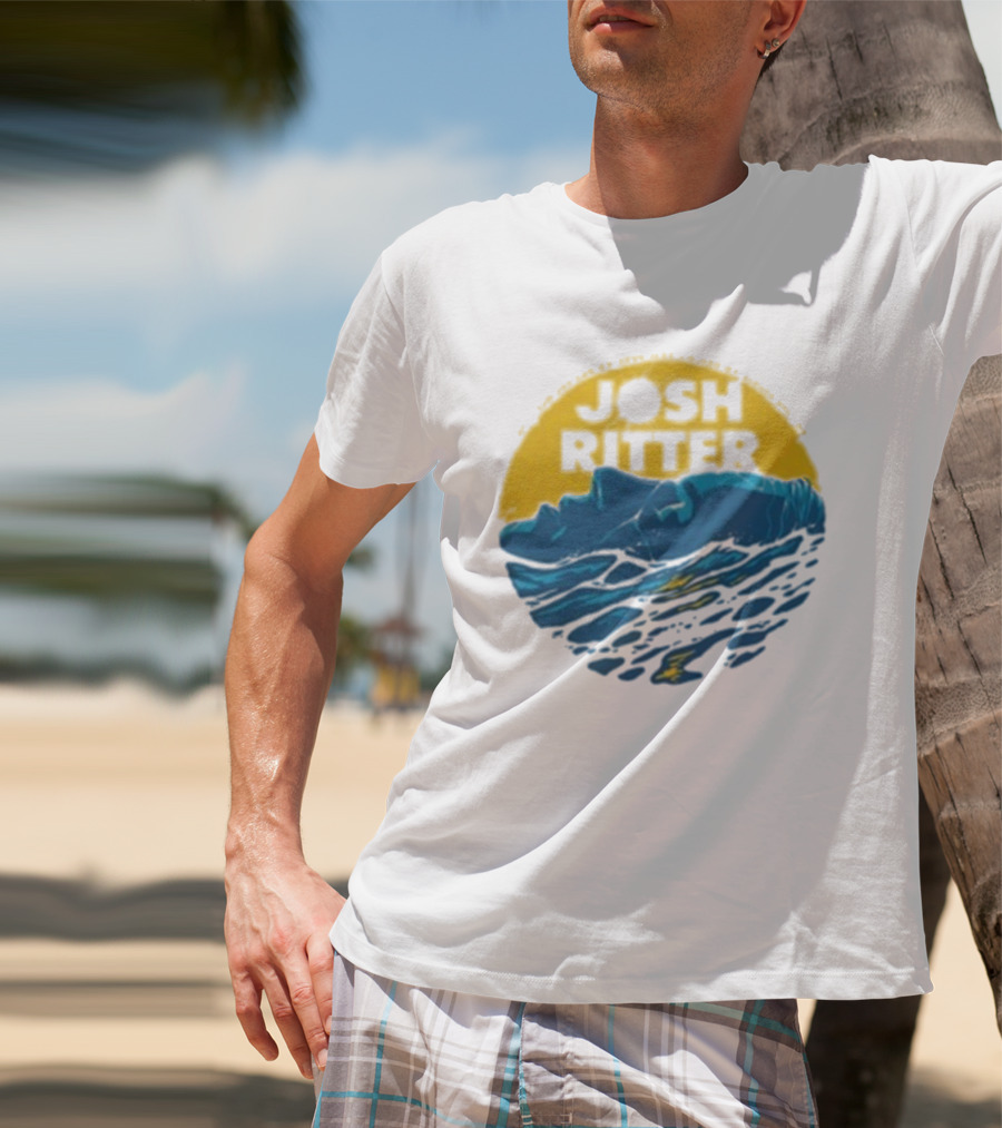 Josh Ritter Wild Ways Face Ocean Sunrise T-Shirt