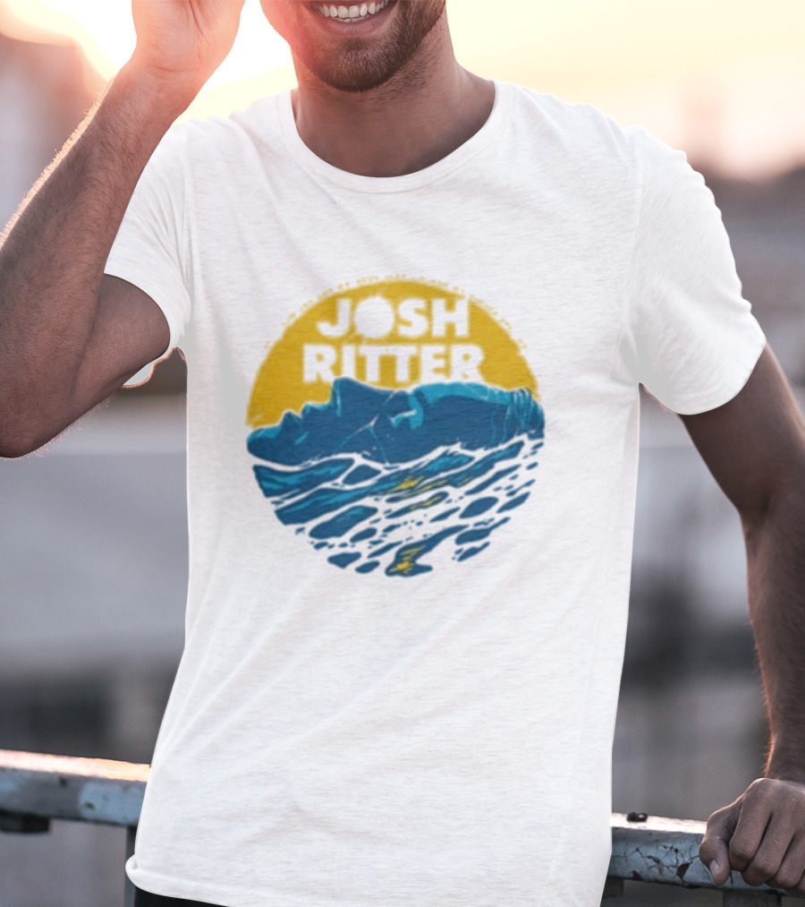 Josh Ritter Wild Ways Face Ocean Sunrise T-Shirt