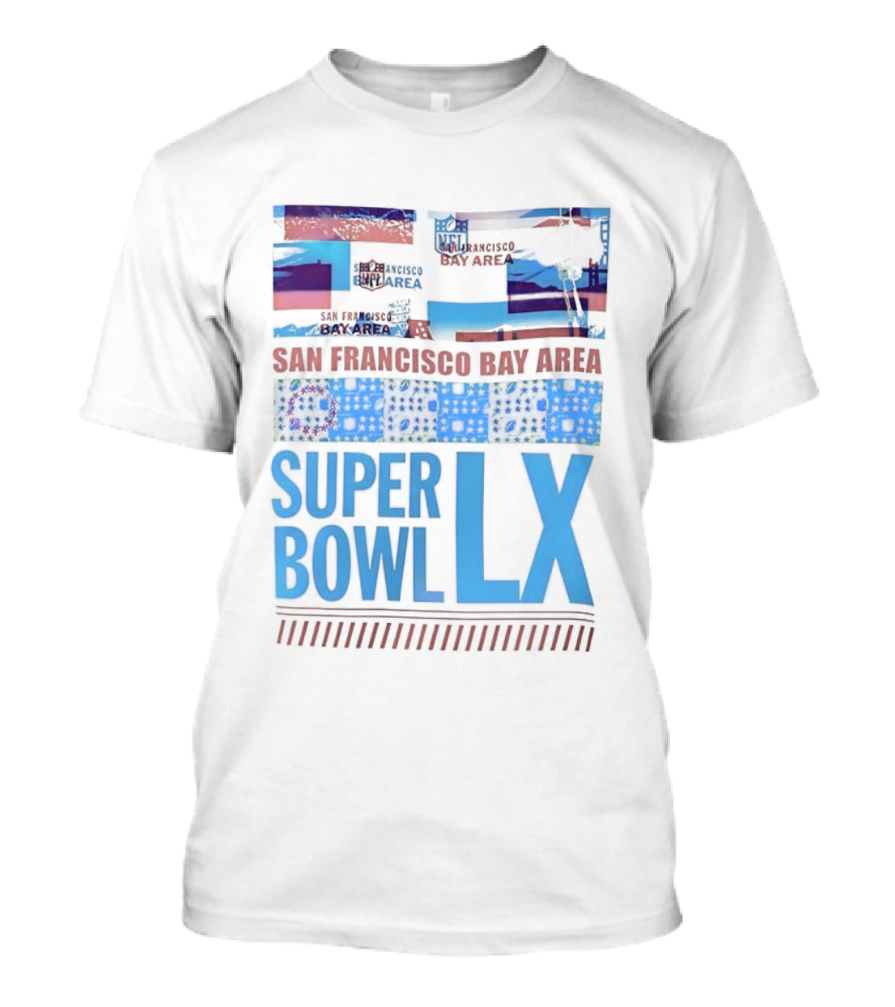 San Francisco Bay Area Super Bowl LX NFL 49ers Iconic Football Event 2026 T-Shirt