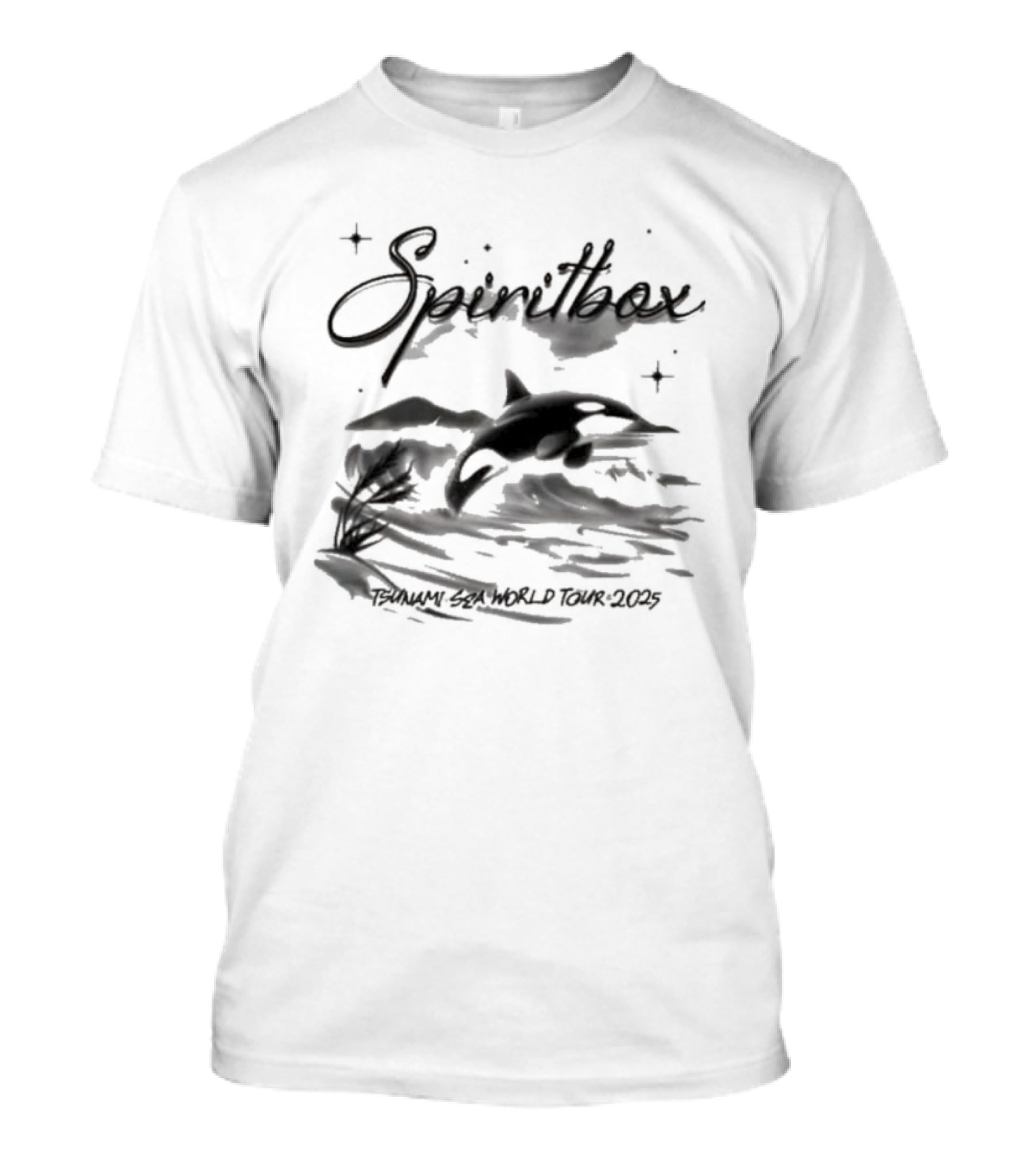 Spiritbox Tsunami Sea World Tour 2025 Orca Whale T-Shirt