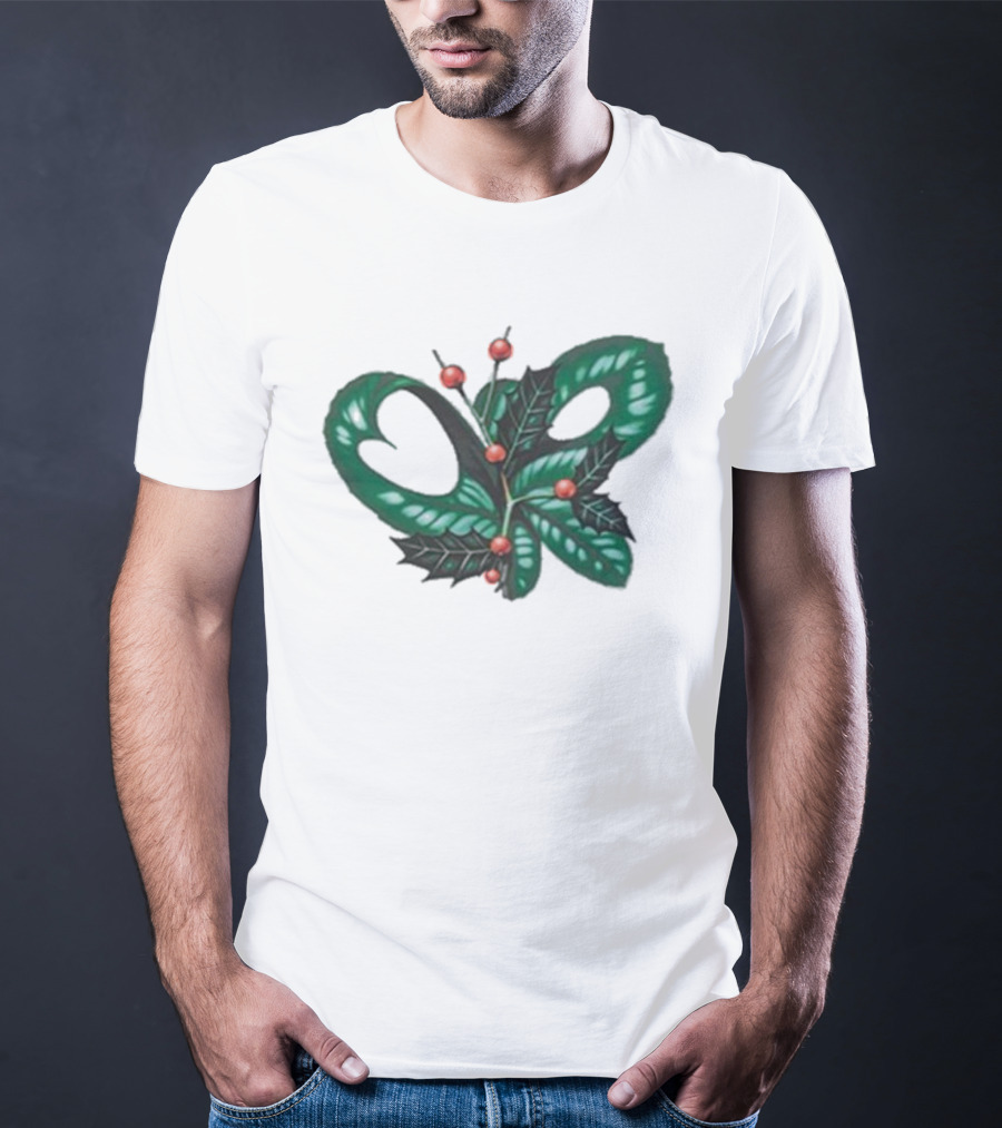 Olivia Rodrigo Holly Christmas Snake And Berries Holiday Theme T-Shirt