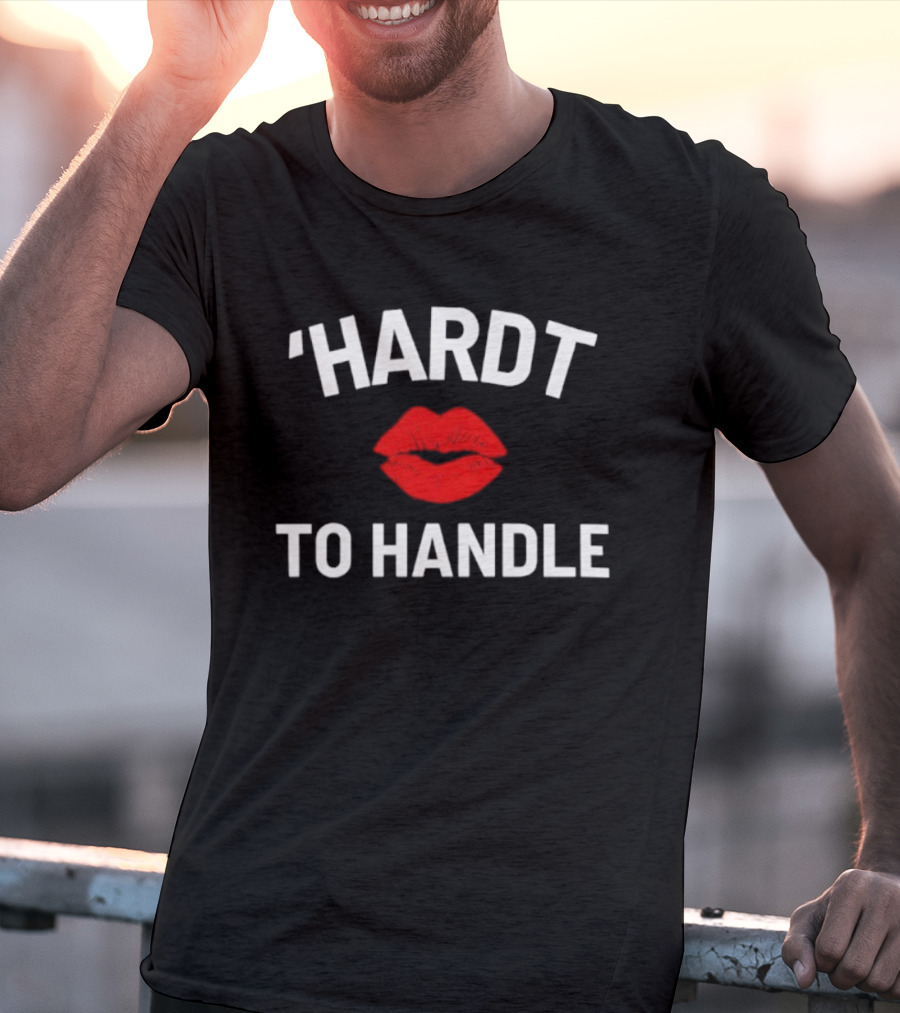 ‘Hardt To Handle Red Lips Graphic Statement T-Shirt