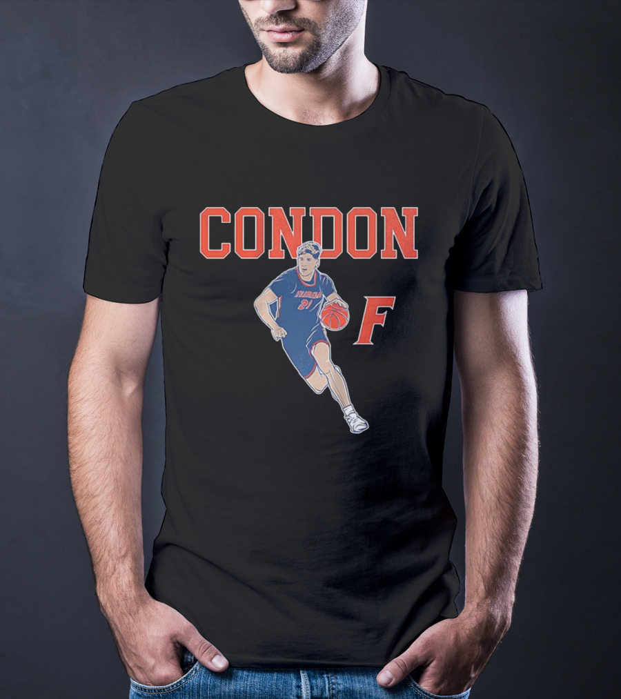 CONDON Florida Gators Basketball 21 F Player Pose T-Shirt
