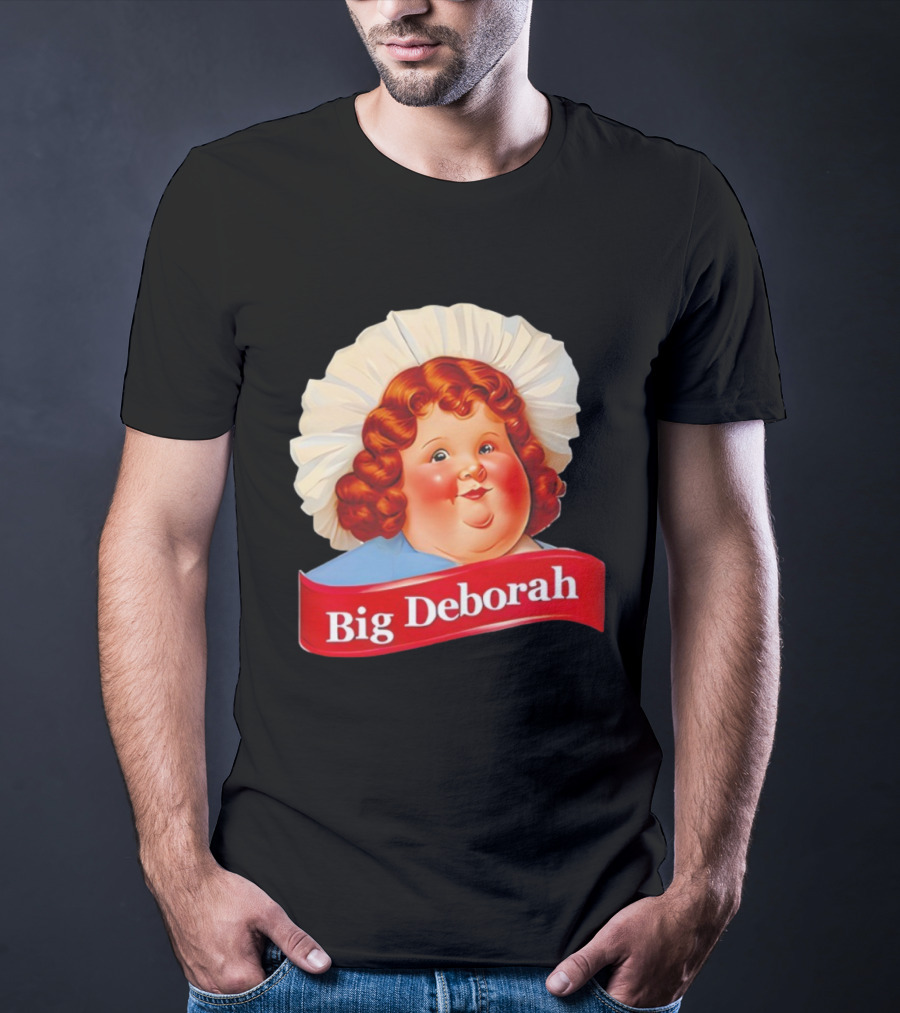 Big Deborah Nostalgic Character Icon With Red Hair And Chef Hat T-Shirt