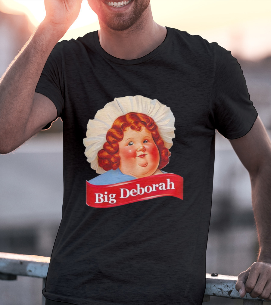 Big Deborah Nostalgic Character Icon With Red Hair And Chef Hat T-Shirt