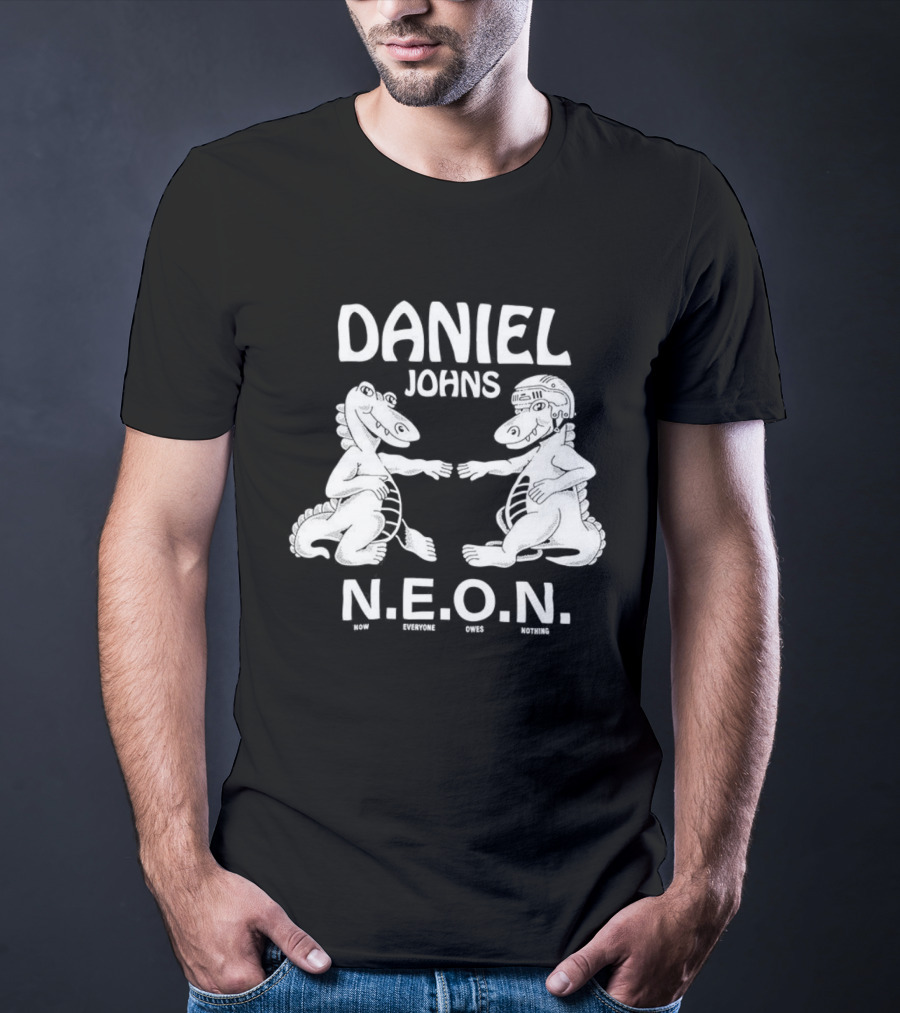 Daniel Johns NEON N.E.O.N. Dinosaur Characters T-Shirt