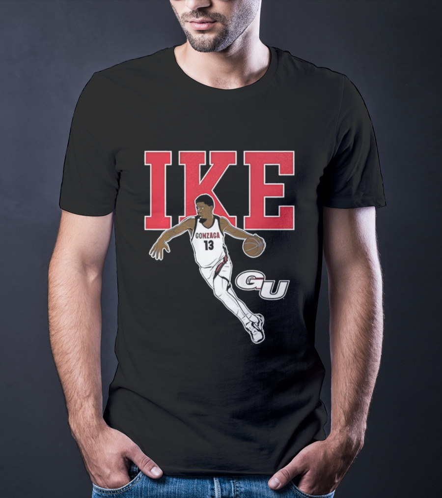 Graham Ike Gonzaga Bulldogs Basketball Player Pose Graphic T-Shirt