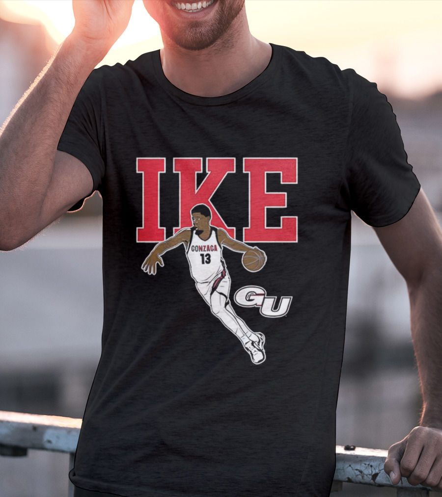 Graham Ike Gonzaga Bulldogs Basketball Player Pose Graphic T-Shirt