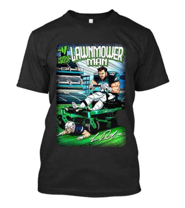 Landon Dickerson Philadelphia Eagles Lawnmower Man Historical Makers Comic Signature T-Shirt
